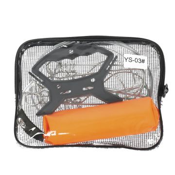 Кукан 5 карабинов на тросе с поплавком и мотовилом, арт. YS-03